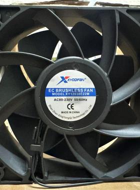 EC风扇 AC80V 90V 110V 220V 12038 12CM 宽电压通用散热风扇230V