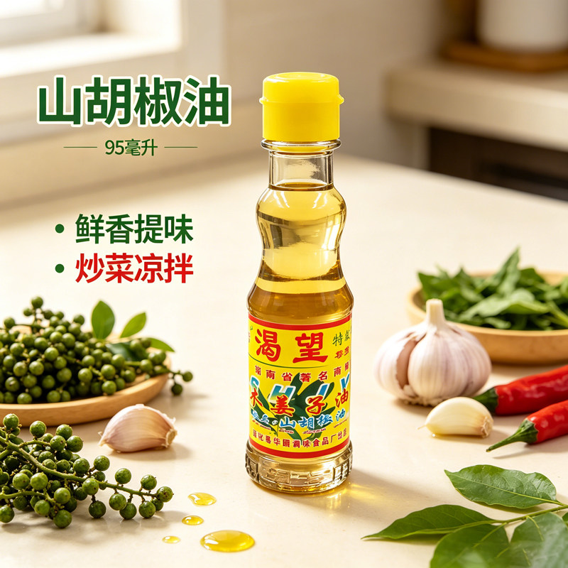 山胡椒油95ml木姜子油 山苍子油湖南新化特产去腥增香贵州调味油