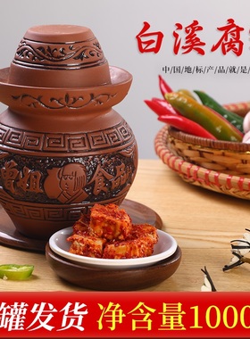 湖南特产白溪豆腐乳正宗霉豆腐乳红油特辣腐乳下饭菜入味腐乳瓷坛
