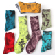 扎染男女中筒袜子潮牌篮球长筒街头春秋渲染运动薄款 棉袜 嘻哈个性