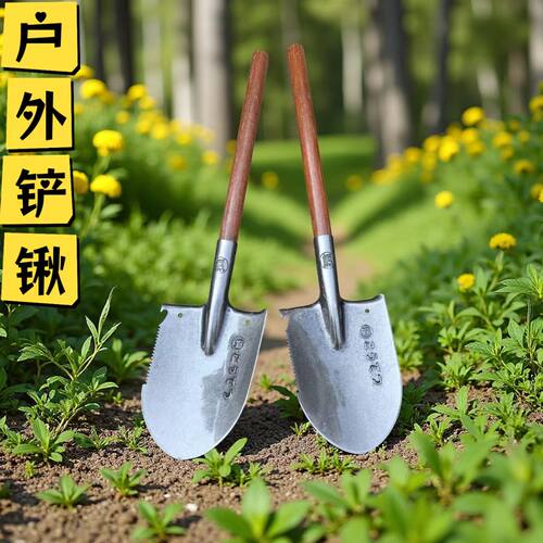 锰钢淬火加厚户外露营工兵铲
