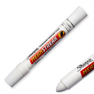 三福sharpie固体油漆笔白色轮胎笔 橡胶塑料金属机械标记笔85018