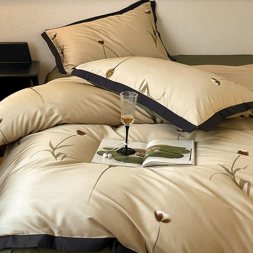 轻奢风超柔莱赛尔棉四件套