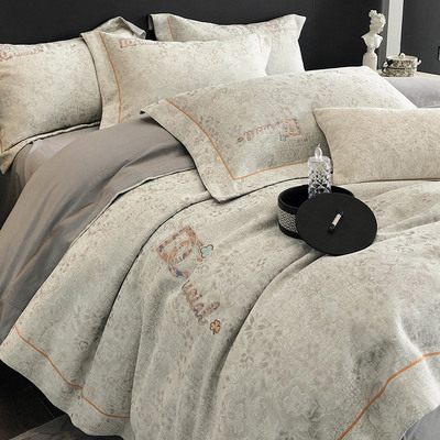 加厚雪尼尔绒冬季床盖四件套