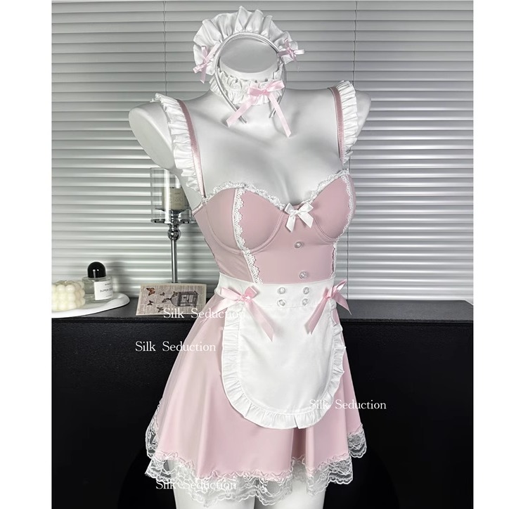 新性感睡裙女仆制服套装钢托聚拢