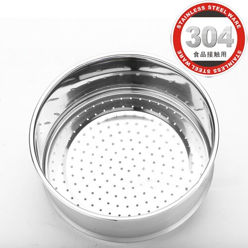 304不锈钢蒸笼蒸锅蒸屉内径18cm-22cm多用蒸饭蒸格密孔特价处理