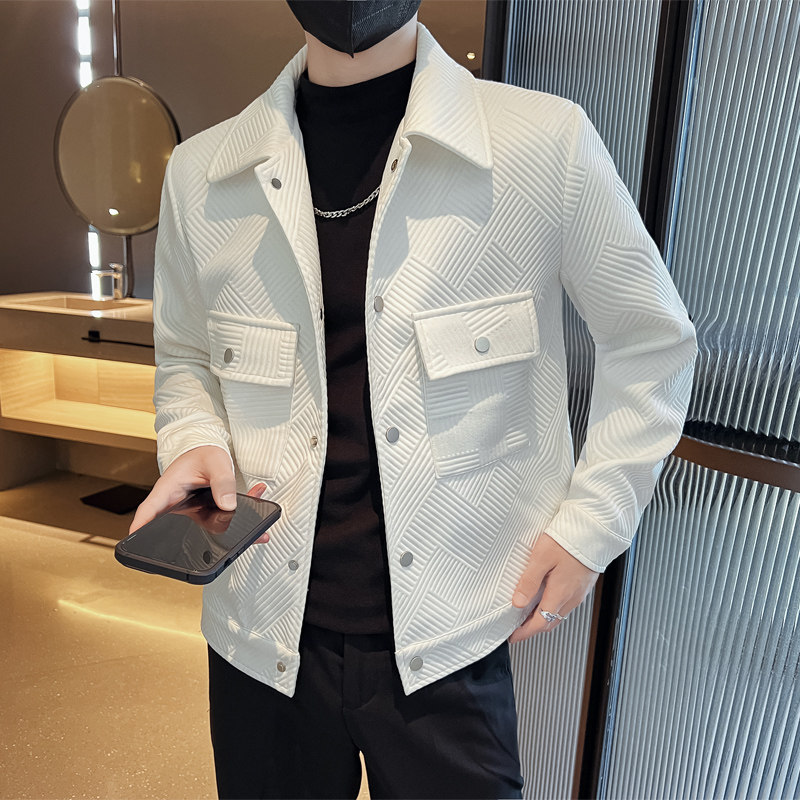 香港轻熟风痞帅男外套2025新款秋冬季休闲工装夹克衫保暖短款风衣