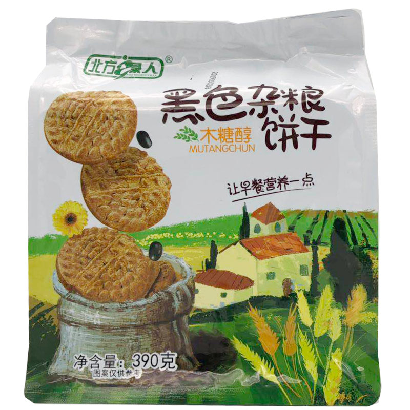 北方绿人五谷杂粮饼干390g*推饼干