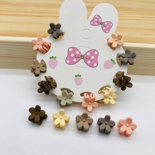 1.3CM梅花款儿童发夹公主宝宝小抓夹碎发夹迷你小号刘海夹小夹子