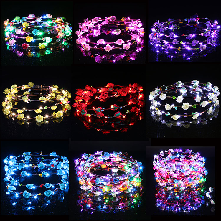 lighting Flower decorate Vocal concert fluorescence show 2018 Headdress Coloured lights Rattan prop lovely Korean Garlandin the Toy/Childs/Puzzle/Building block/Model , Electronic/Light/Aerated/Tricky Toy , Glow Toys  category - from Buy2taobao.com to provide professional Taobao agent buy service