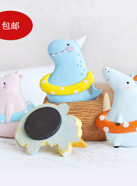 韩版可爱风磁性贴留言板卡通动物