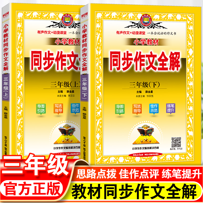 小学教材同步作文全解