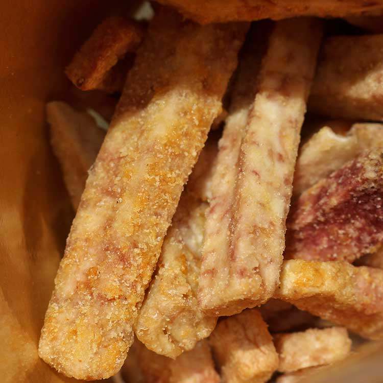 蟹黄芋头条 办公室休闲零食非油炸 很香脆100g/包  浓郁蟹黄味