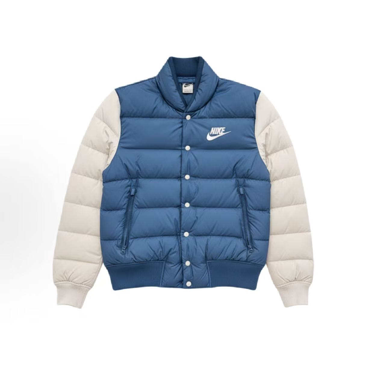 NIKE/耐克 舒适立领保暖运动面包蓝色羽绒服 IB4499-415