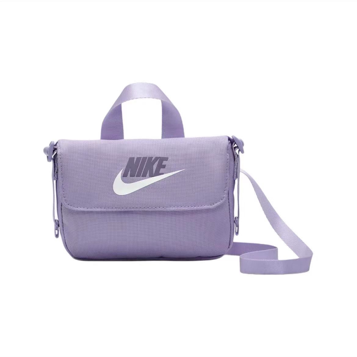 NIKE/耐克女子单肩包夏季收纳单肩斜挎包粉紫 FQ5815-515