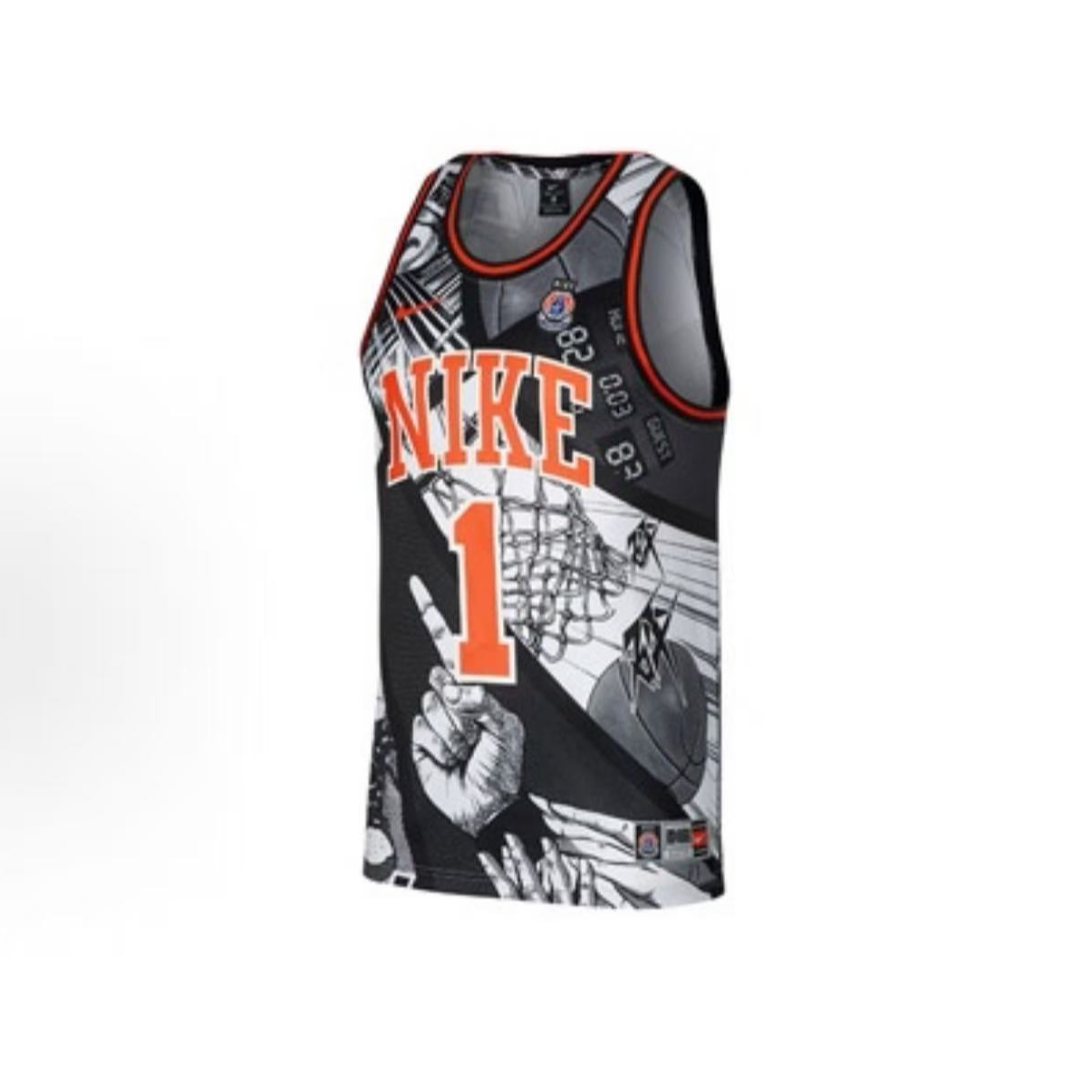 耐克/NIKE Dri-FIT 高中联赛漫画透气男子篮球背心 CI9081-010