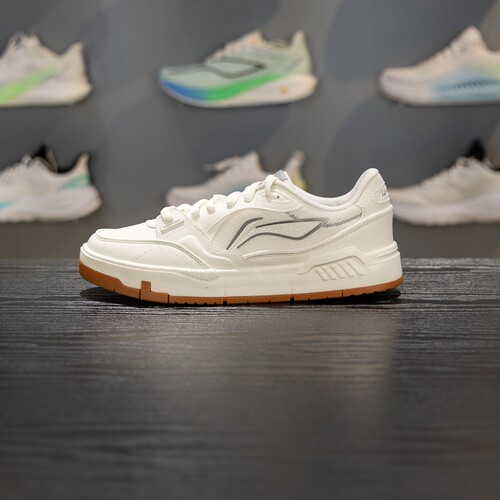 李宁软弹透气男子系带休闲鞋