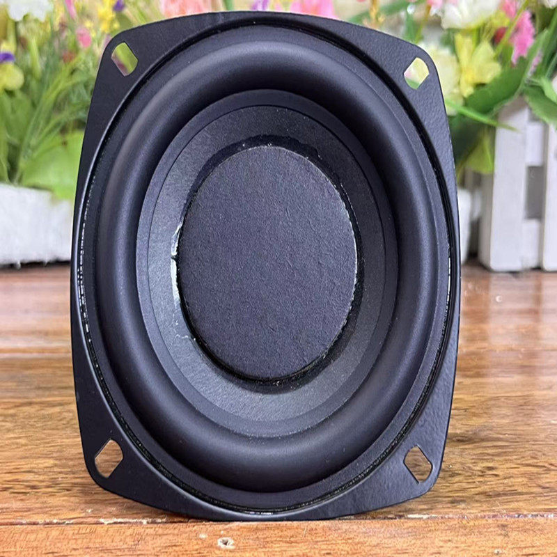 国光出品4寸低音喇叭橡皮边4欧20瓦功率平底长冲程单元方形扬声器