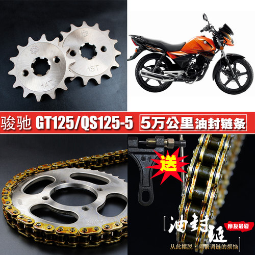 骏驰GT125油封链条链盘