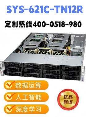 超微SYS-621C-TN12R服务器定制 AI大模型部署人工智能云存储