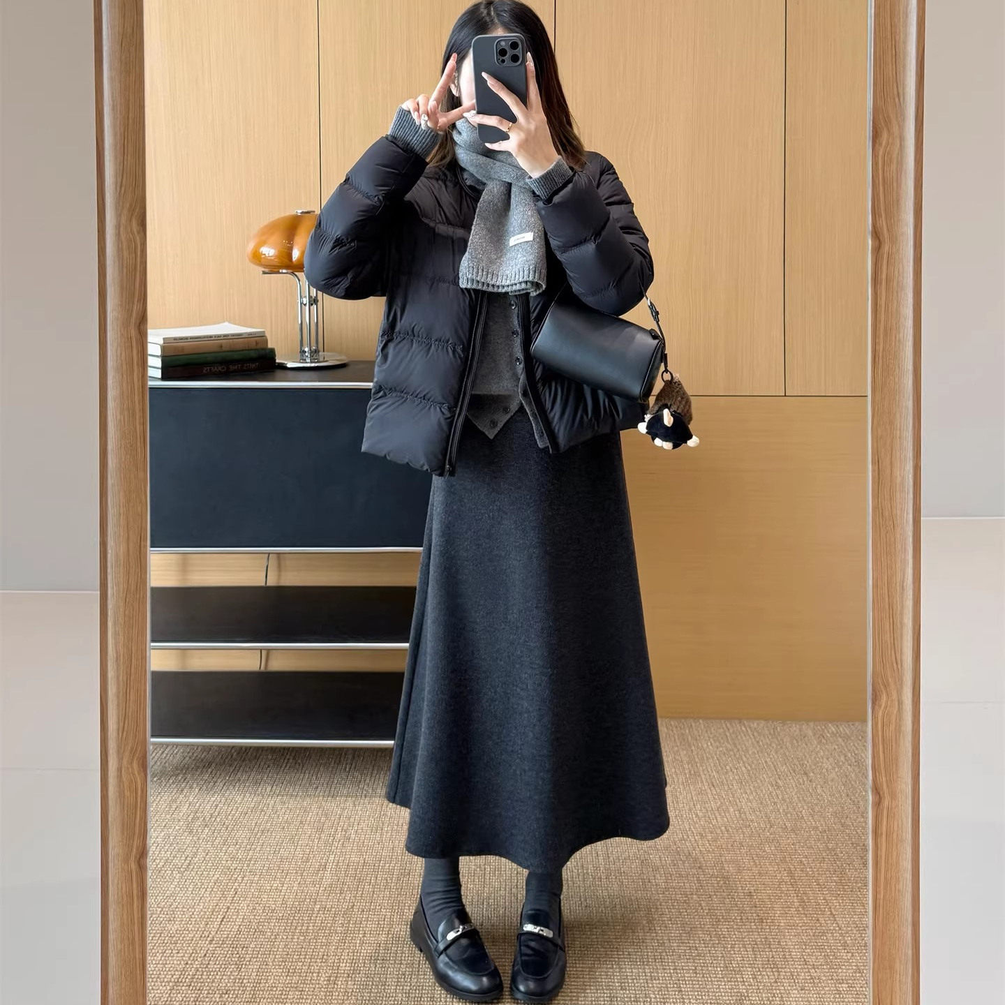 及简平腰羊毛伞裙【2长度】狂遮肉优雅长裙冬季保暖半身裙G111127,女装/女士精品,半身裙,淘宝优惠券,粉丝福利购,淘宝优惠卷