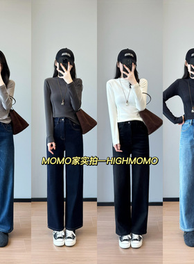 一条过冬！升级奥利绒加厚窄版直筒裤显瘦显腿细高密牛仔裤女25冬