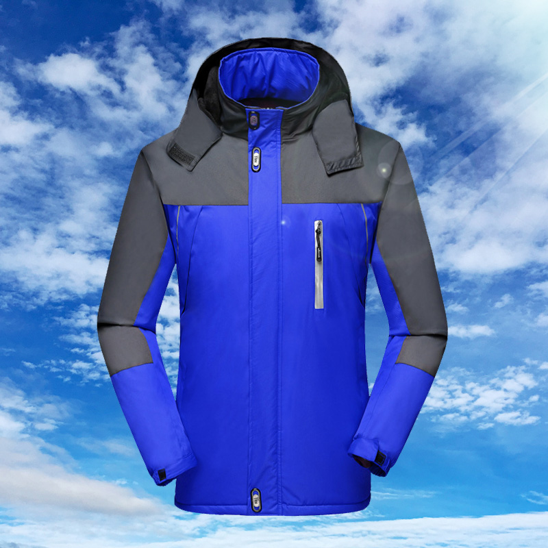 可拆卸加绒冬季登山服冲锋衣定制