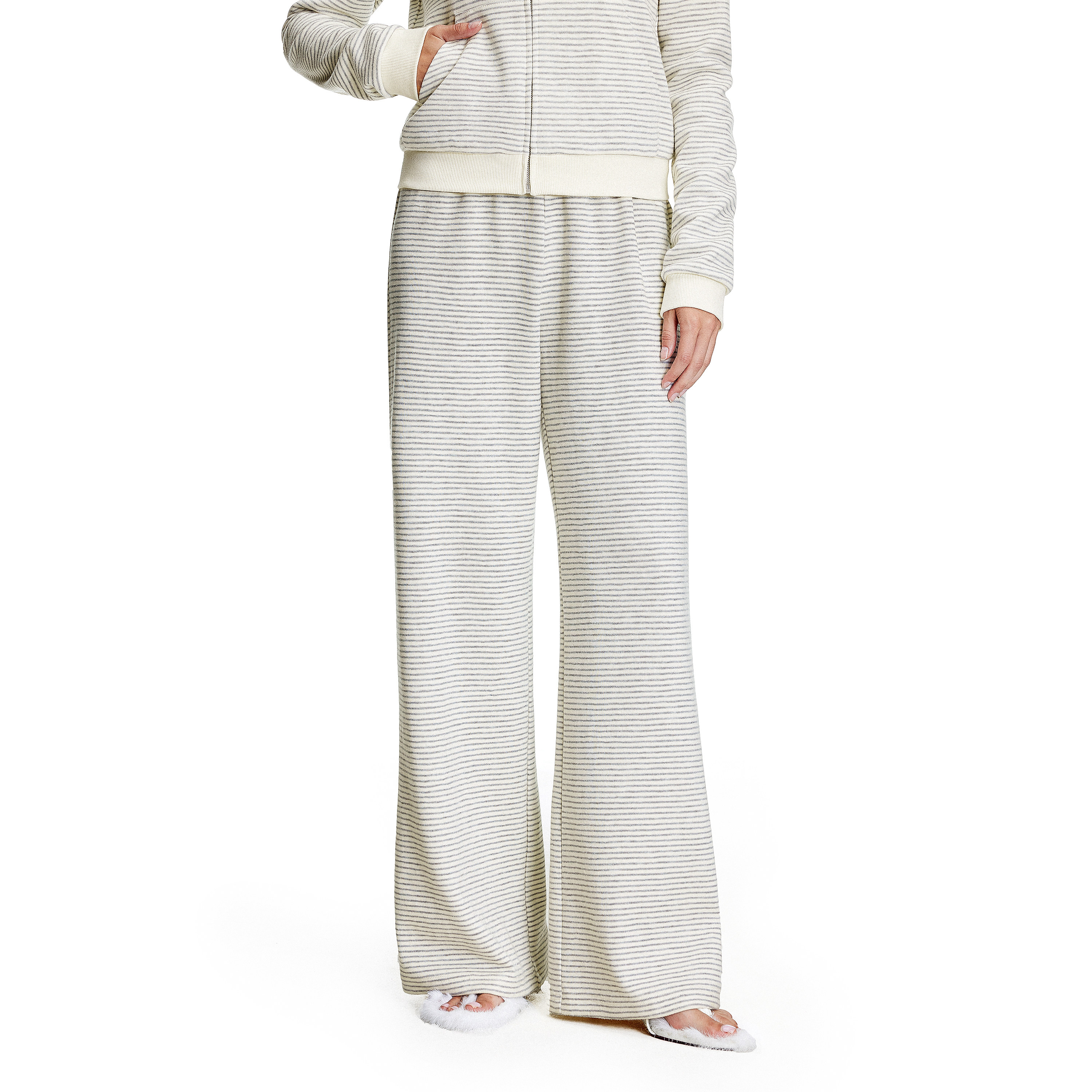 FDR官方店 条纹直筒休闲裤男女秋冬裤子慵懒宽松垂感系带长裤子,男装,休闲裤,淘宝优惠券,粉丝福利购,淘宝优惠卷