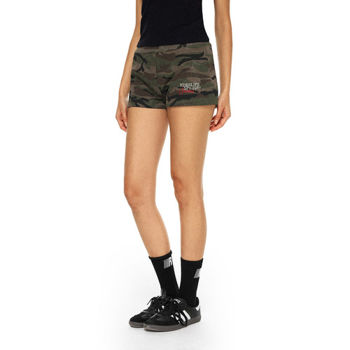 FDR官方店美式辣妹修身迷彩短裤