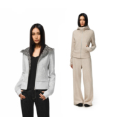 FDR官方店 外套 撞色开衫 豹纹拼接连帽拉链卫衣女2026春季 辣妹修身