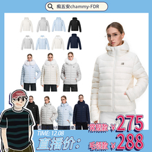 【chammy专属】FDR官方 外套男90白鸭绒毛领连帽排骨羽绒服女款