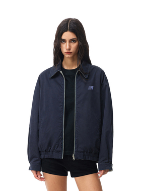 FDR官方店 正反两面穿拼格子哈灵顿夹克外套男女春季情侣翻领上衣