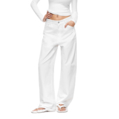 肌理格纹柔软耐磨工装 弯刀裤 男女宽松休闲裤 FDR官方店 运动长裤 子