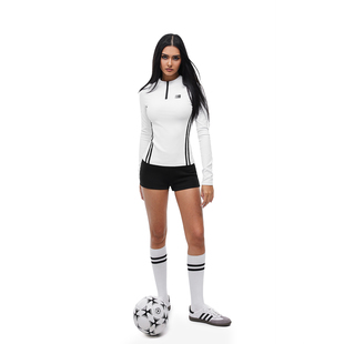 t恤女春秋潮牌美式 长袖 运动上衣骑行衣 半拉链织带修身 FDR官方店