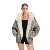 2025新款 FDR官方店 巨好看豹纹棉衣棉服女款 秋冬情侣座山雕外套男