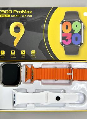 智能手表C900 PRO MAX2.19寸大屏多国语言无线充手势接听电话