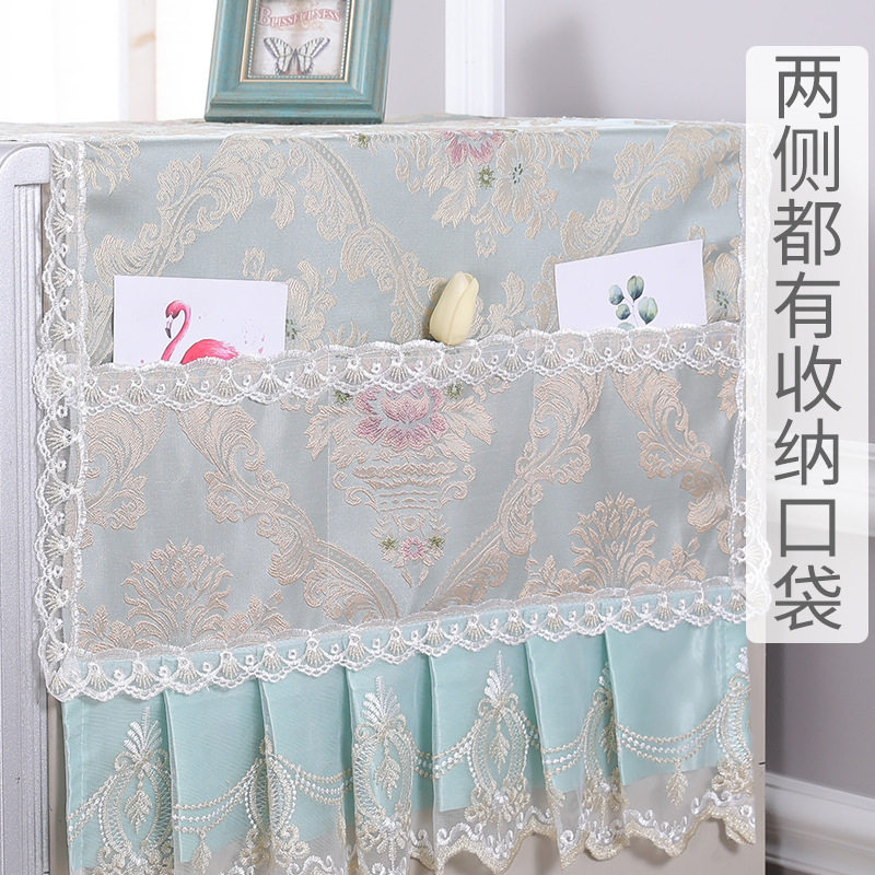工厂直销家用冰箱单双开门盖布防尘罩洗衣机便捷式布艺防尘罩挂袋