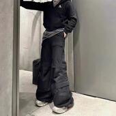 长裤 travis Cargo巴黎风格 多口袋阔腿可拆卸工装 Scott同款 Flared