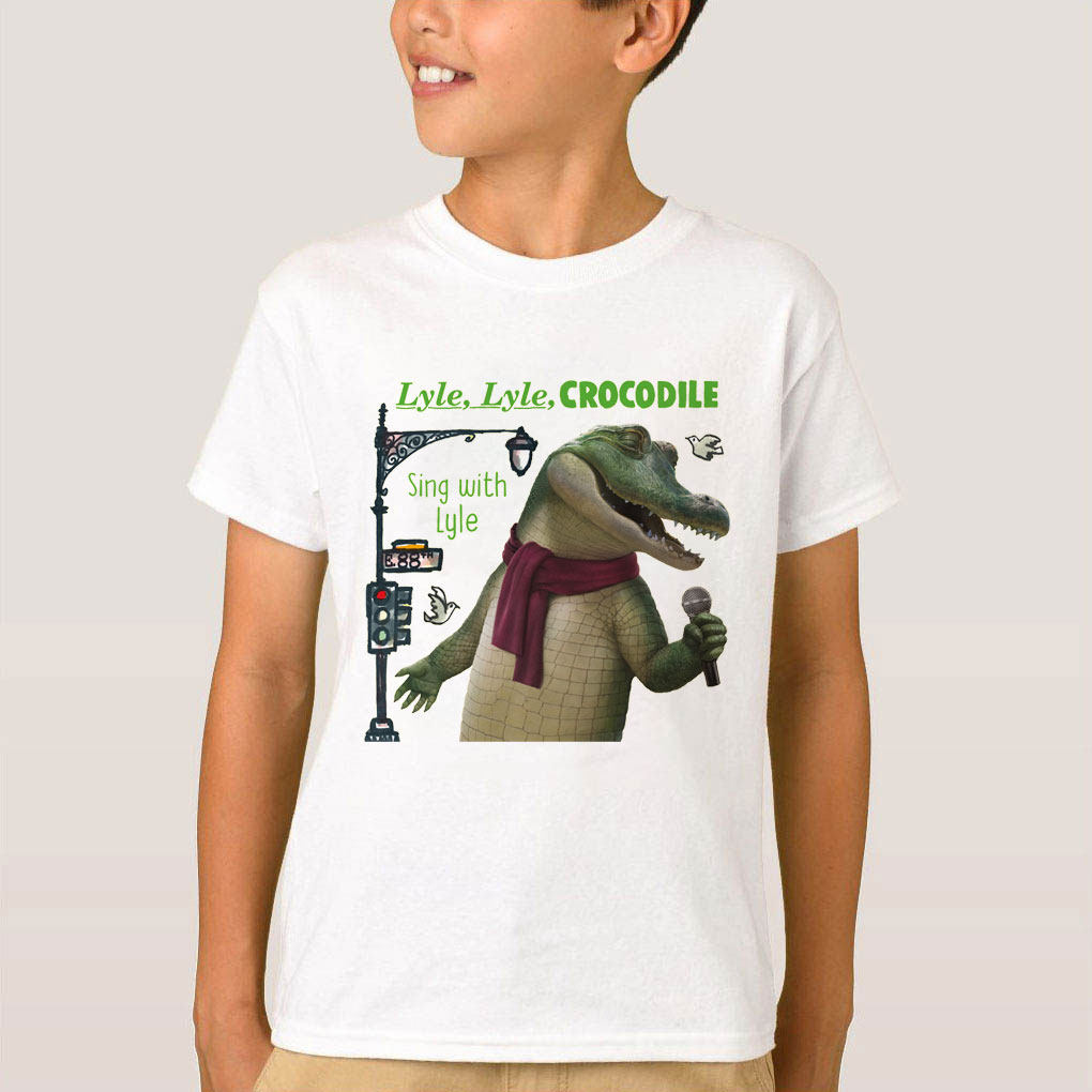 鳄鱼莱莱t恤亲子服电影周边成人儿童, lyle, crocodile短袖棉布