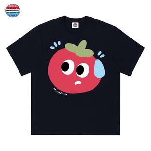 Dalaiinfinity（流汗番茄）国潮重磅纯棉短袖男女同款t恤夏新款发