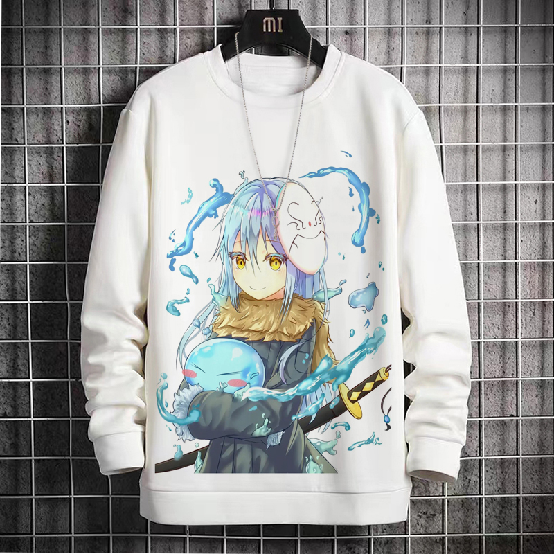 关于我转生成为史莱姆圆领加绒卫衣男女萌王动漫卡通二次元衣服冬