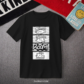 T恤二次元 Slow 纯棉透气衣服痛衣 钓鱼慢活 周边短袖 Loop 女孩