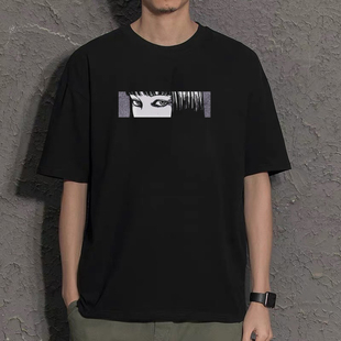 恐怖动漫伊藤润二双一川上富江周边丧系暗黑风联名男女衣服