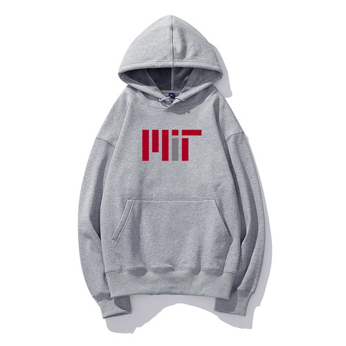 秋冬美国大学麻省理工学院MIT连帽卫衣男留学生帽衫校服纪念外套