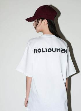 后陡门Holdoumen经典系列logo基础印花T holdoumen 后陡门短袖