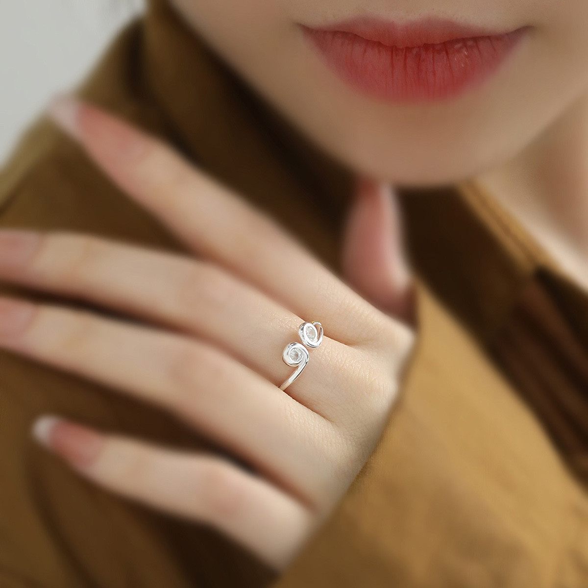 925银宫廷风描金紧箍咒精致戒指