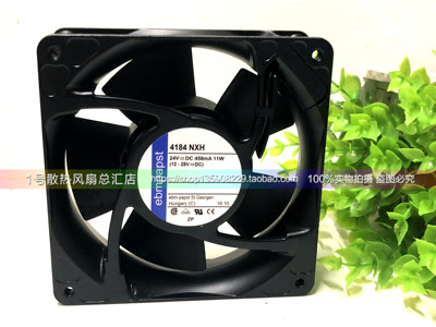 原装德国ebmpapst 4184NXH散热风扇12038DC24V铝框耐高温风机