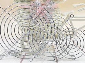 轴流风机金属防护铁网罩4CM5CM6CM8CM9CM12CM厘米散热风扇铁网