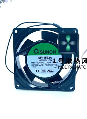 Sunon SF11592A-1092HBL.GN轴流风扇 115V 9225 9cm AC风扇