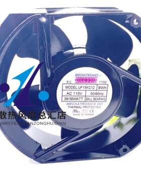 全新原装正品 南韩 UF15KC12 BWH/BTH 115V 39/38W 17255散热风扇